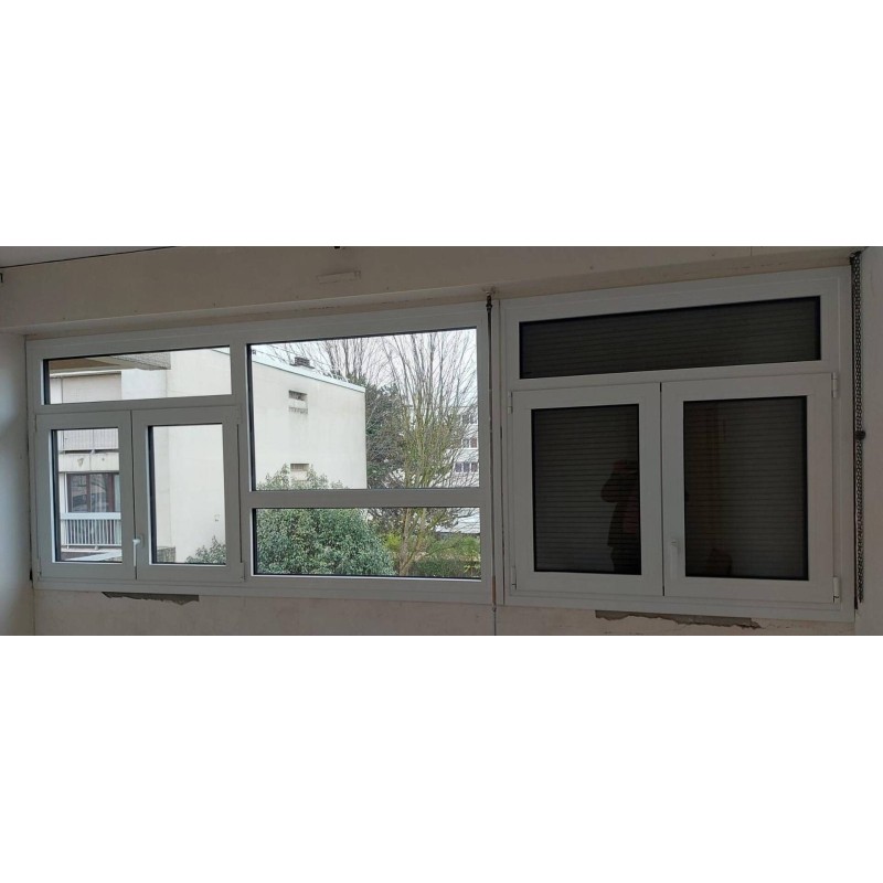 F-51 | Fenêtre 2 Vantaux + Fixe ALU