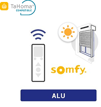 Alu motorisé solaire moteur somfy io 