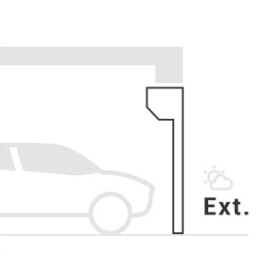 Sous linteau enroulement intérieur