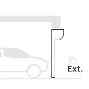 Sous linteau enroulement extérieur